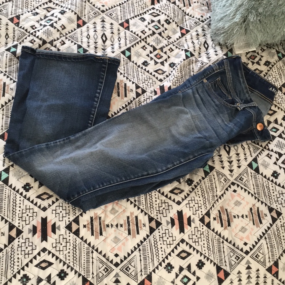 AE super stretch kick boot cut jeans